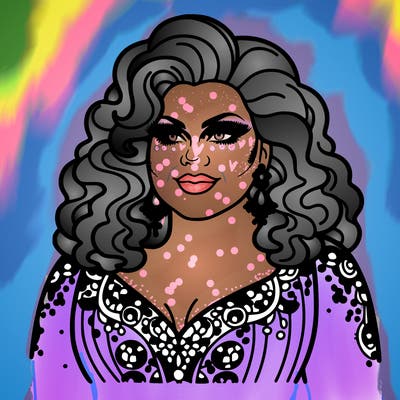 realistic plus size drag queen