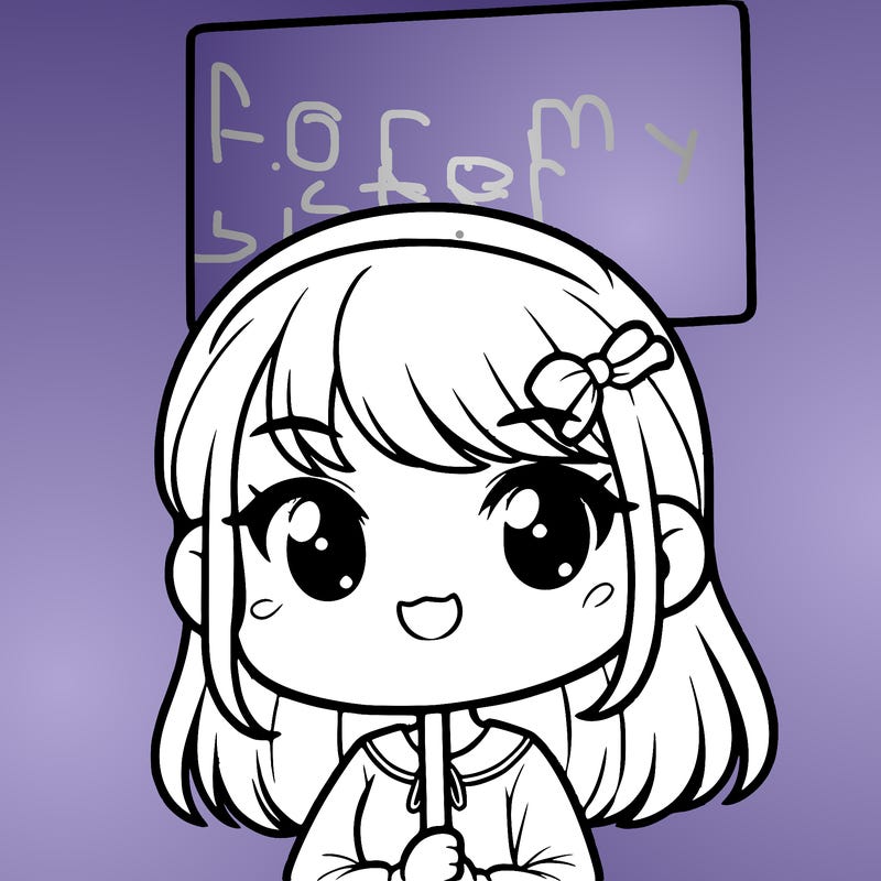 a girl holding a sign