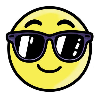 emoji with sunglasses