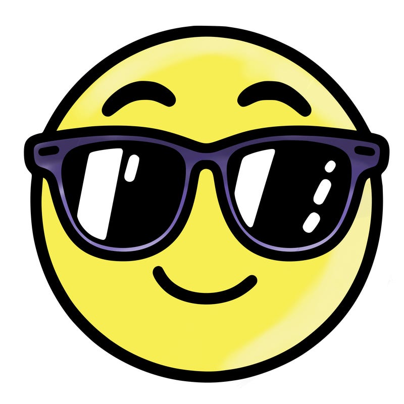 emoji with sunglasses