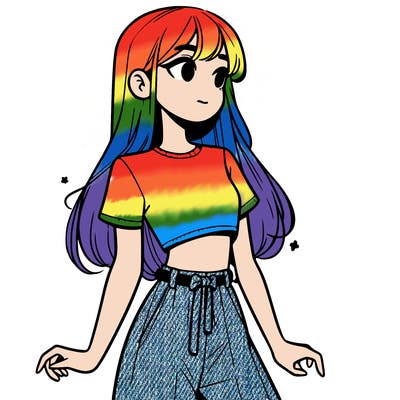 girl in a cute crop top