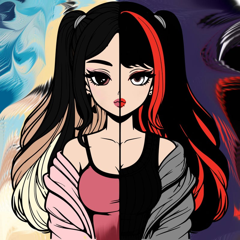 realistic girl split