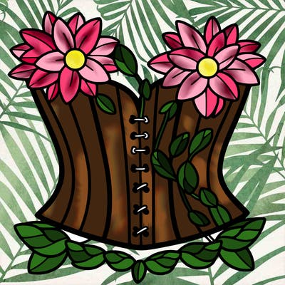 flower corset