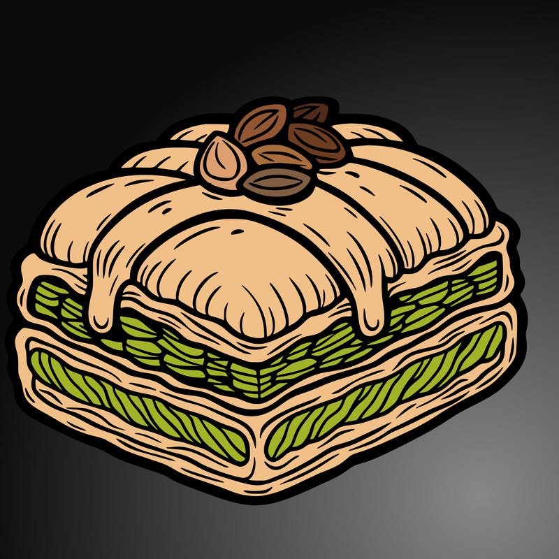 a baklava of food