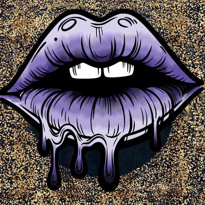 lips that look realistic and drip