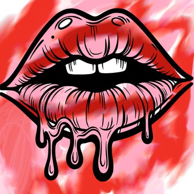 lips that look realistic and drip