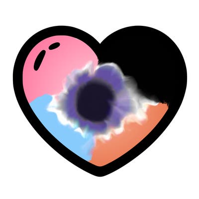 a blank heart