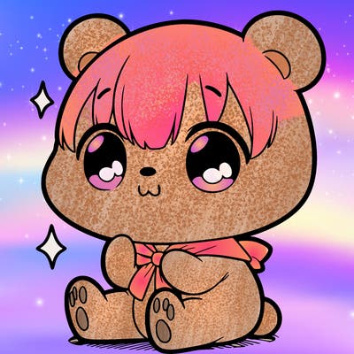 cute bear anime