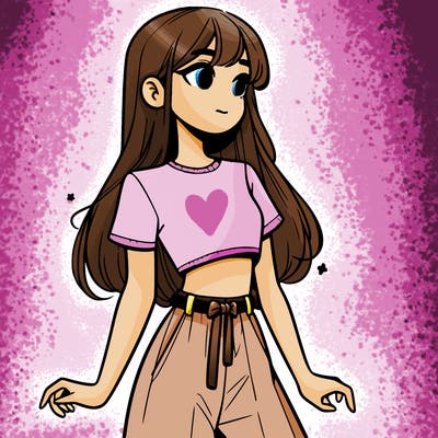 girl in a cute crop top