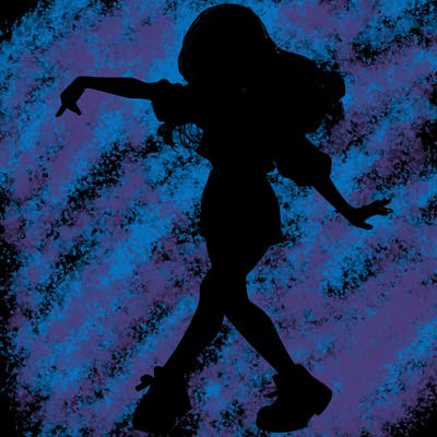 realistic girl danceing