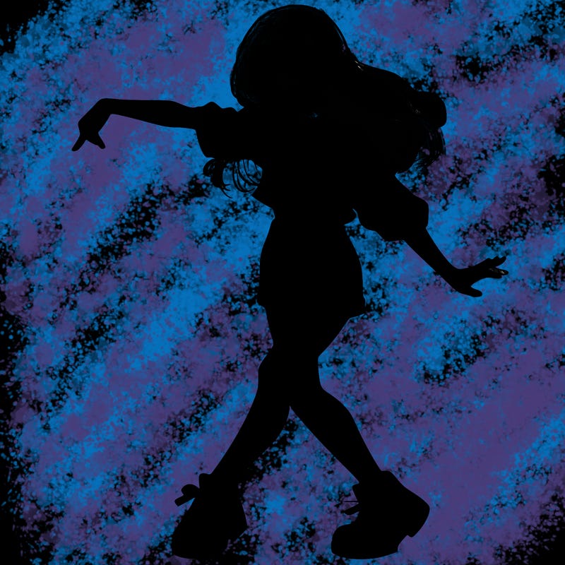 realistic girl danceing