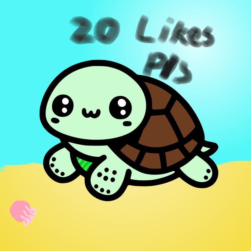 cute simple little turtle