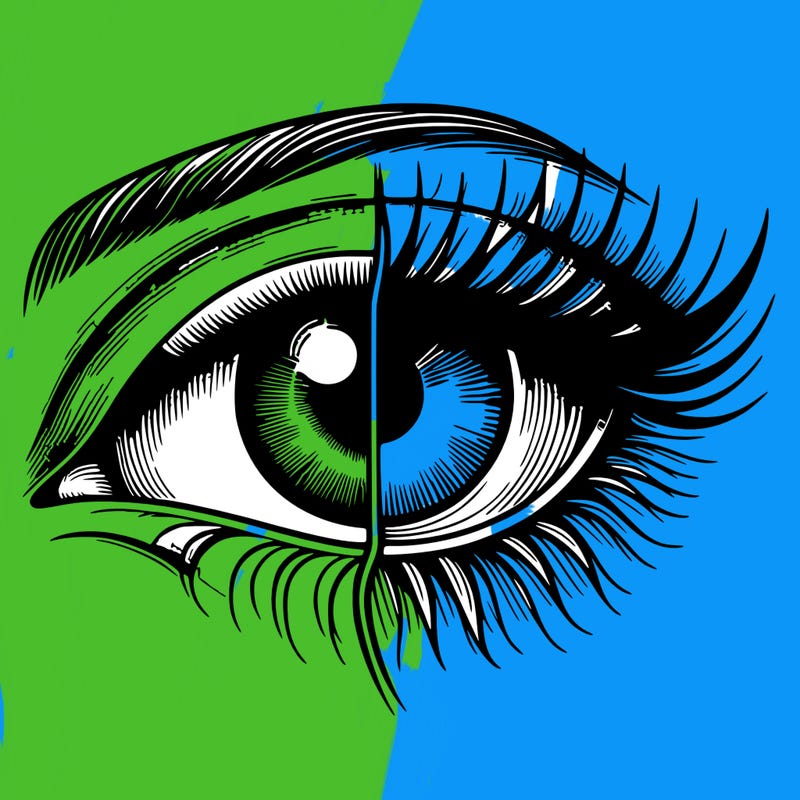 realistic eye split