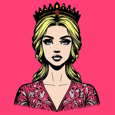 realistic beautiful queen