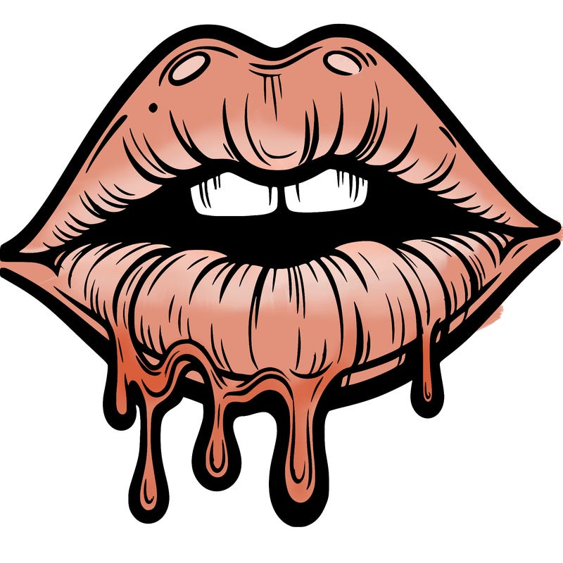 lips that look realistic and drip