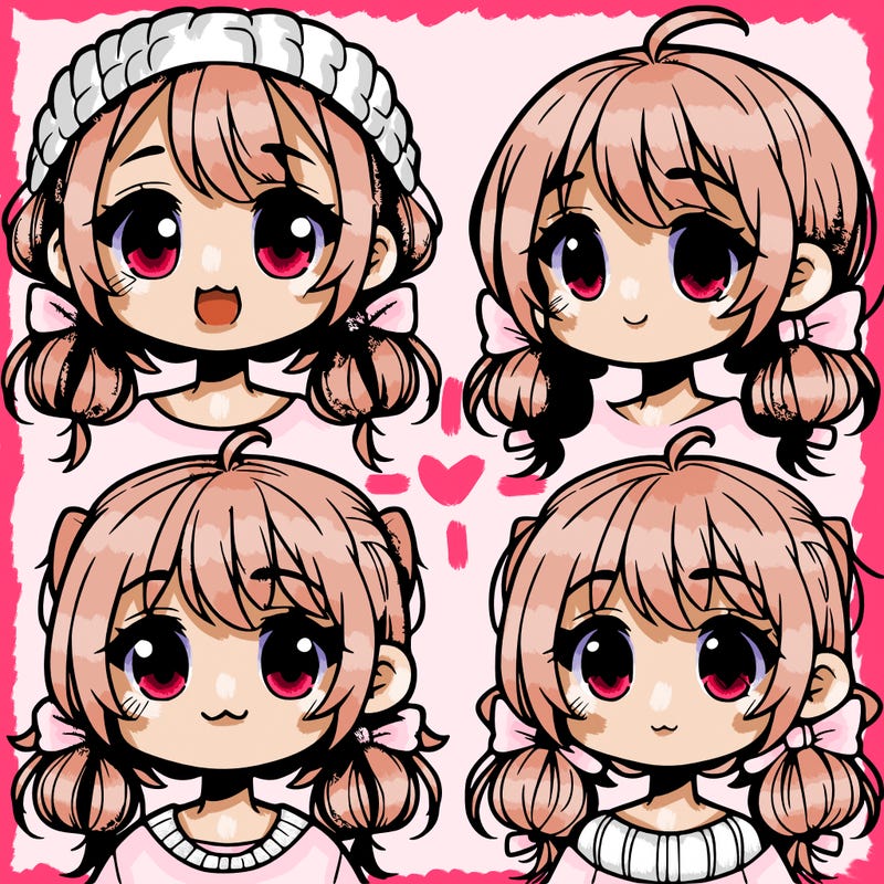 manga character girl kid
