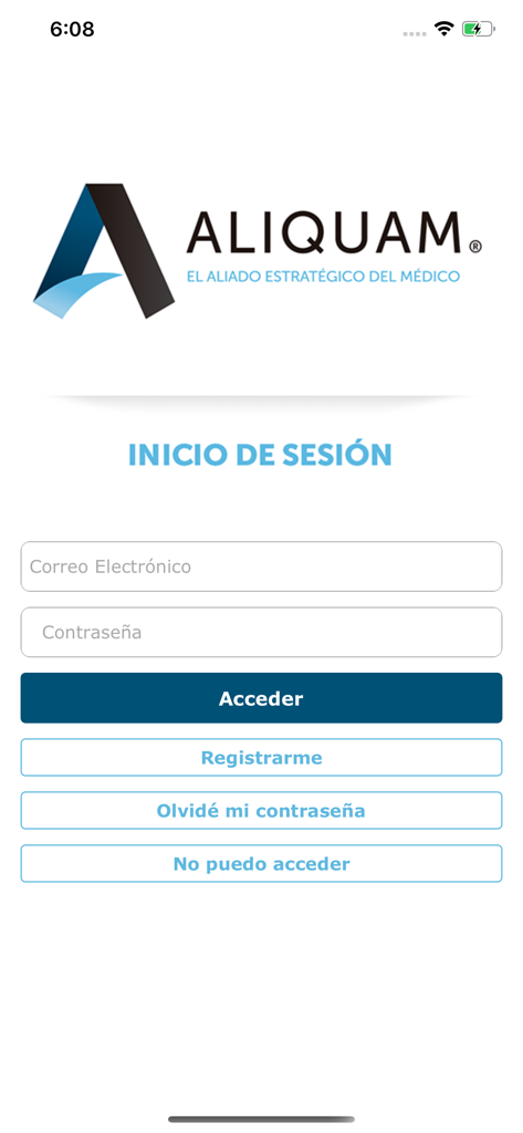 Aliquam app login screen for medical insurance billing management