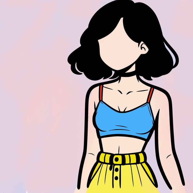girl with crop top