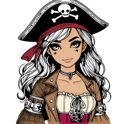 realistic pirate girl