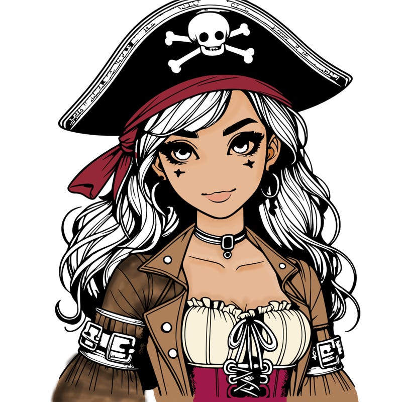 realistic pirate girl