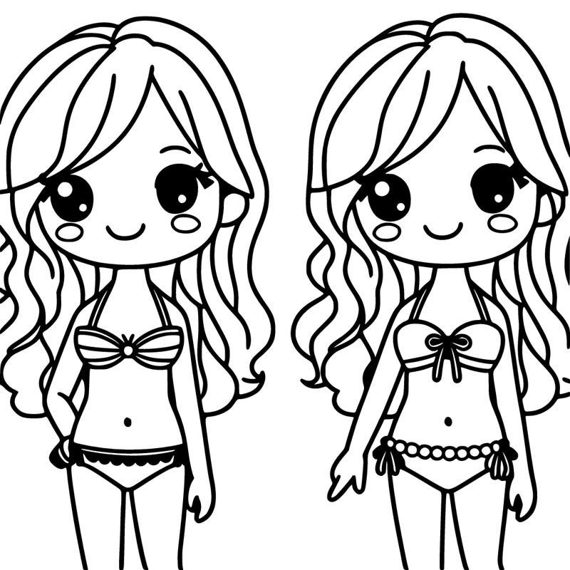 girl with swimwear