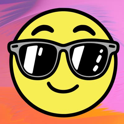 emoji with sunglasses