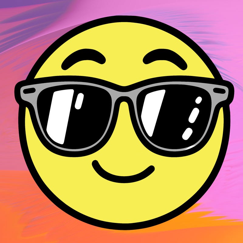 emoji with sunglasses