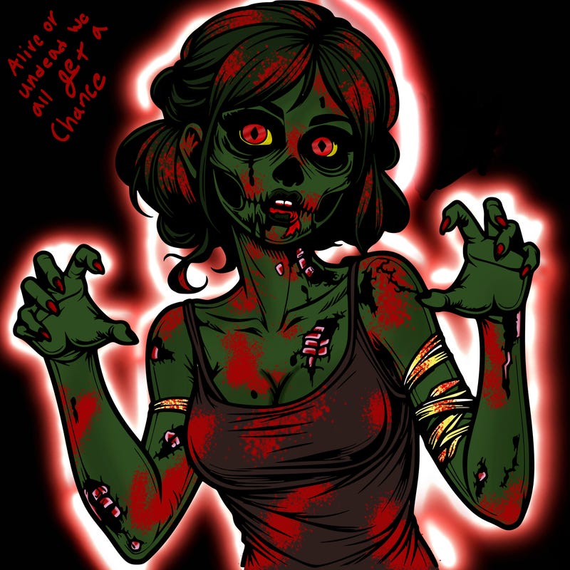 realistic zombie girl