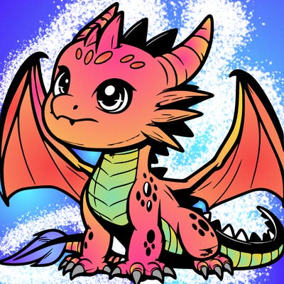 fierce baby night dragon