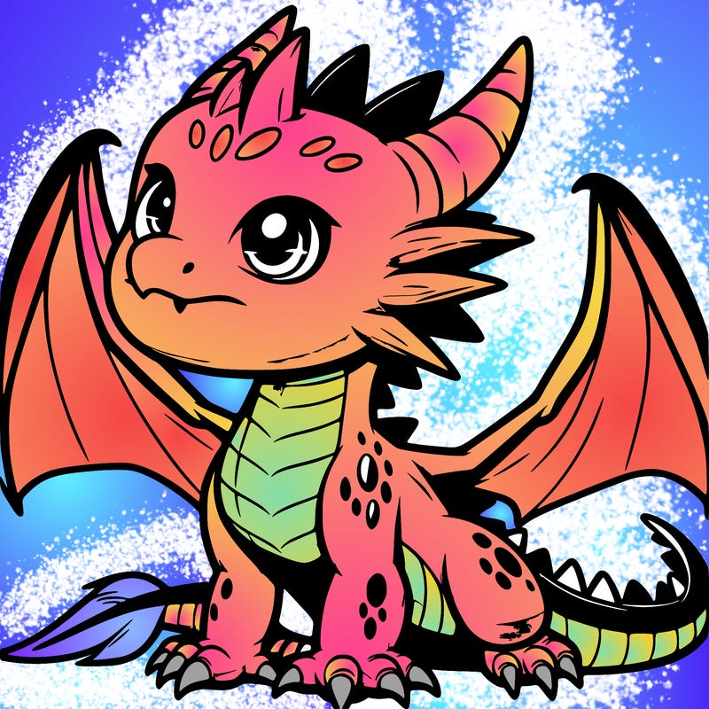 fierce baby night dragon