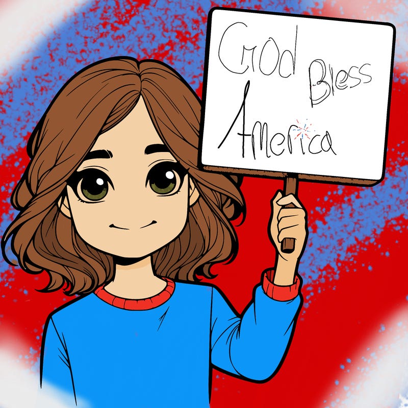 realistic girl holding up a sign