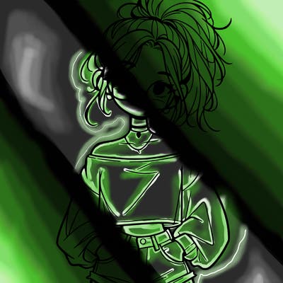 girl with a messy ponytail glasses a baggy crop top and jean shorts