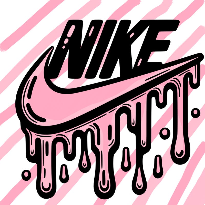 dripping nike logo