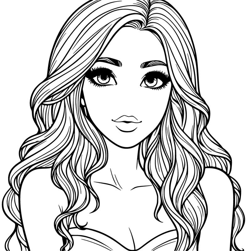 realistic beautiful girl
