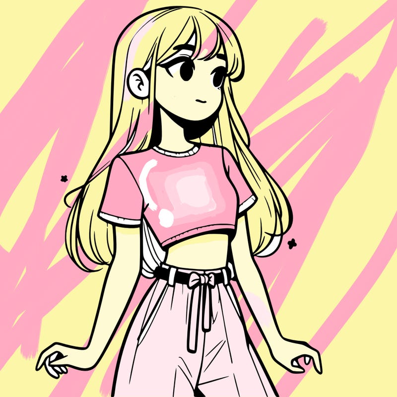 girl in a cute crop top