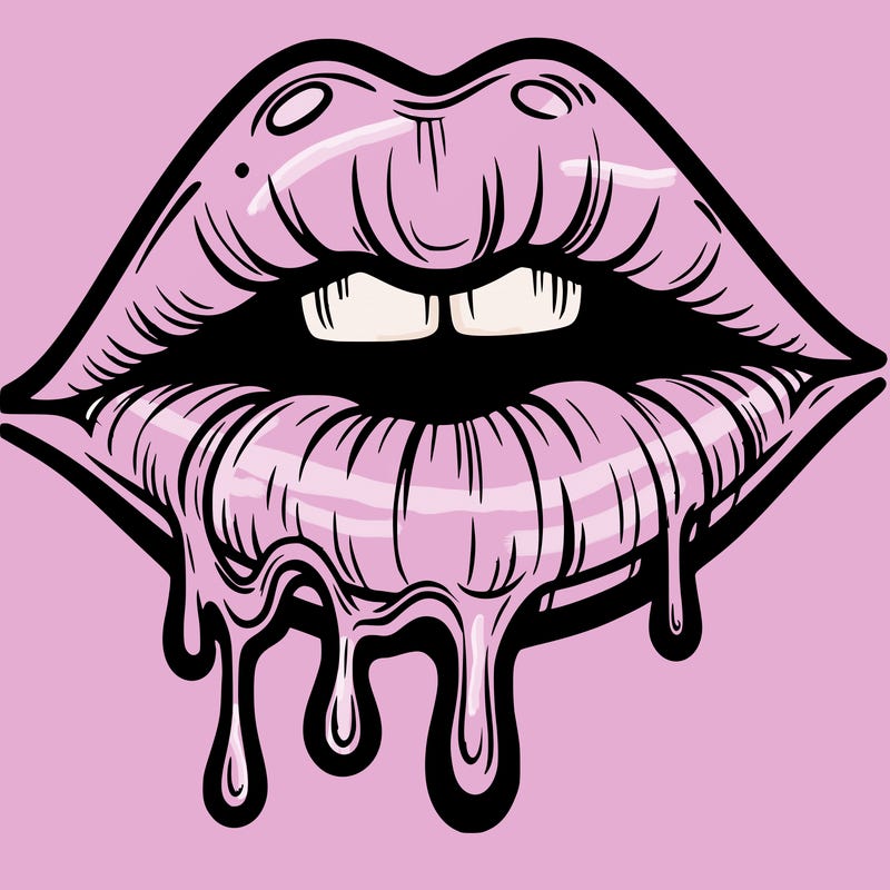 lips that look realistic and drip