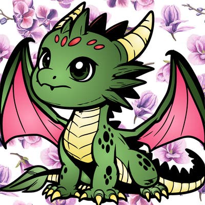 fierce baby night dragon