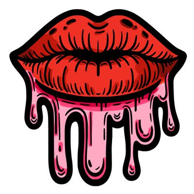 driping lips