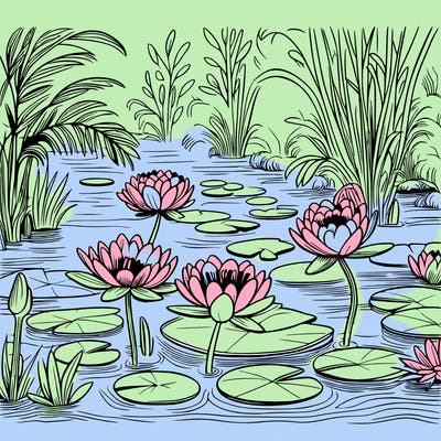 monet's water lilies