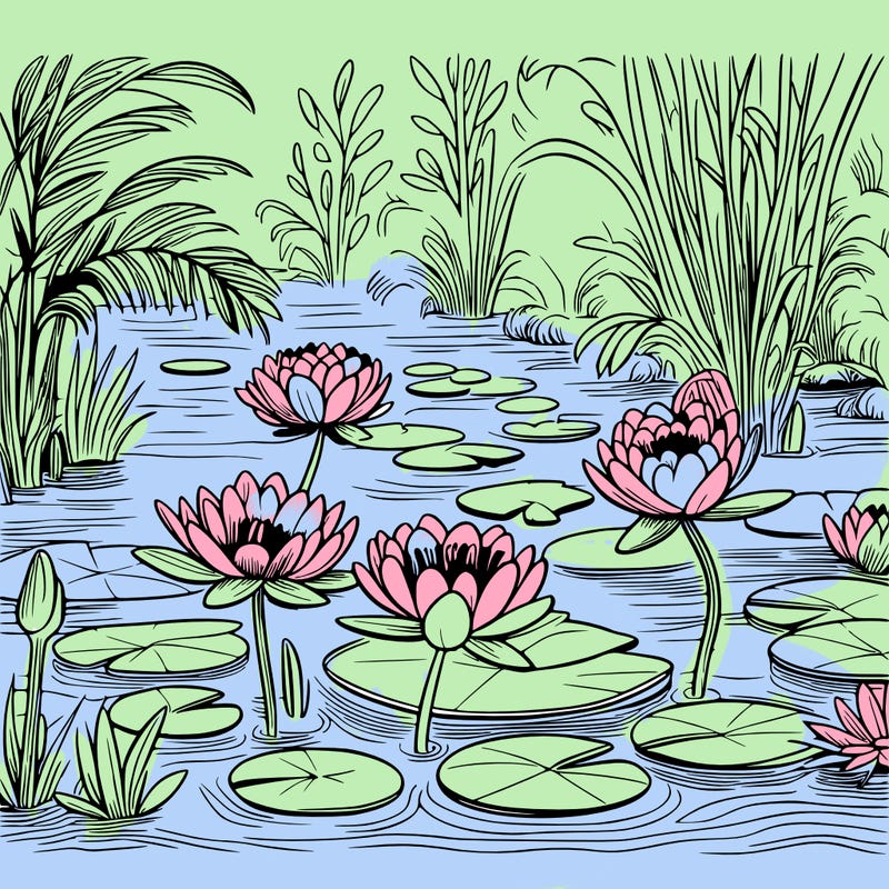 monet's water lilies