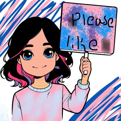 realistic girl holding up a sign