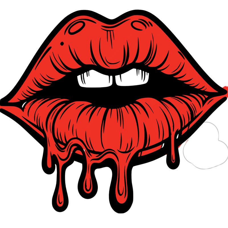 lips that look realistic and drip