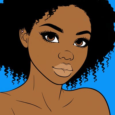 realistic black girl