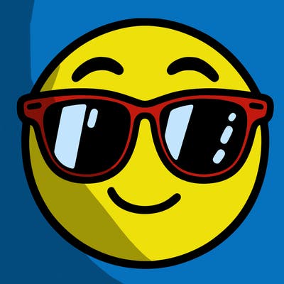 emoji with sunglasses