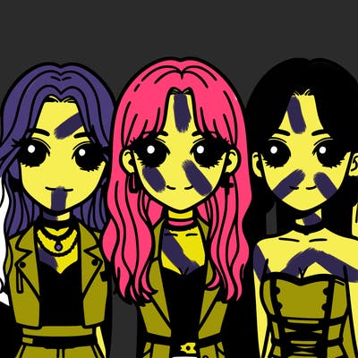 zoey,rumi,and mira from k-pop