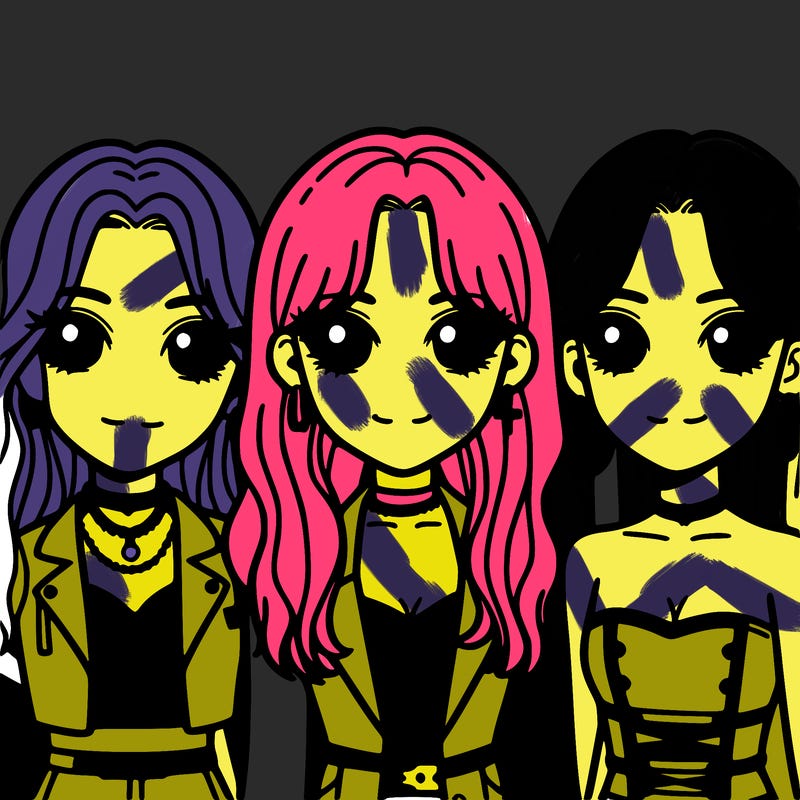 zoey,rumi,and mira from k-pop