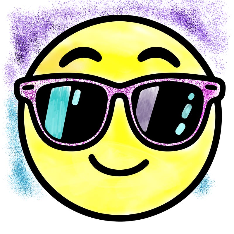 emoji with sunglasses