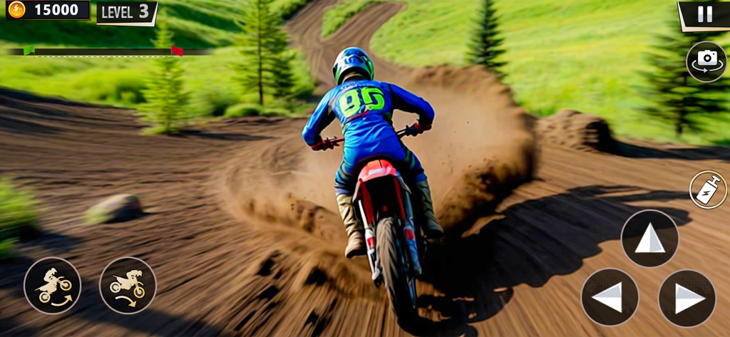 Dirt Bike Racing Simulator 3D - 3D 시뮬레이터 게임의 흙길에서 레이싱하는 더트 바이크 라이더