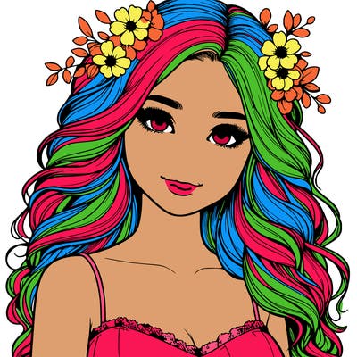 beautiful realistic girl