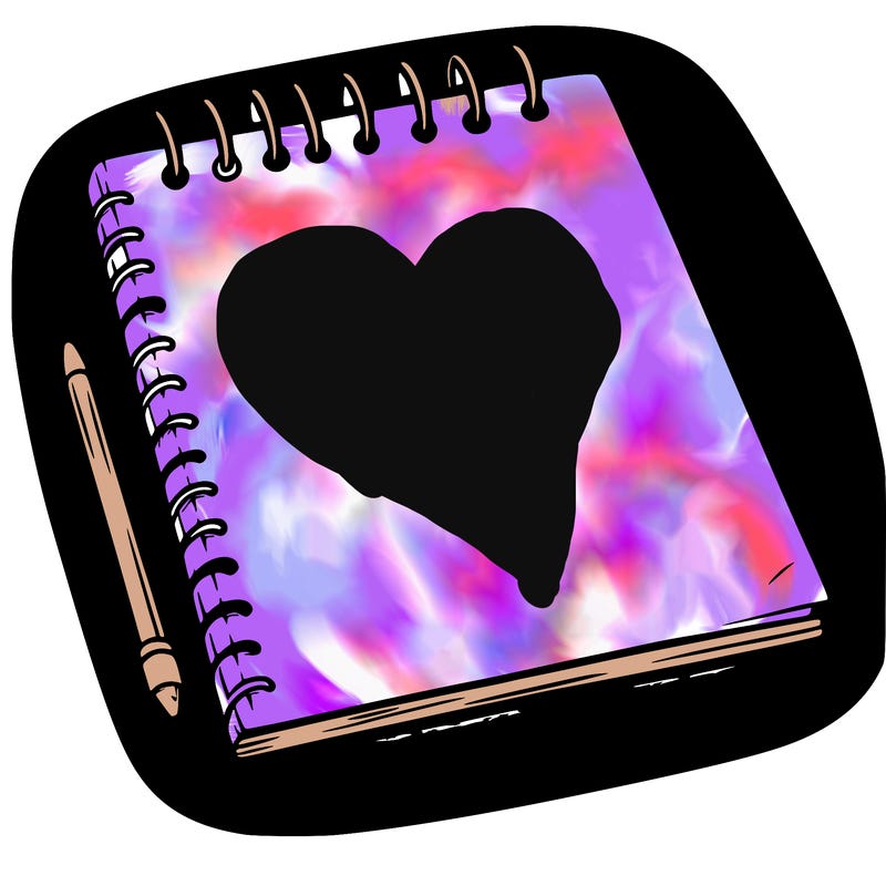 a blank sketch pad